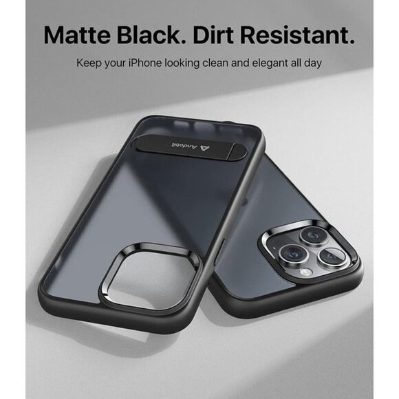 iPhone 14 Pro 6.1 Case w/ Built-in Invisible Kickstand Military Grade Protection - Picture 5 of 6